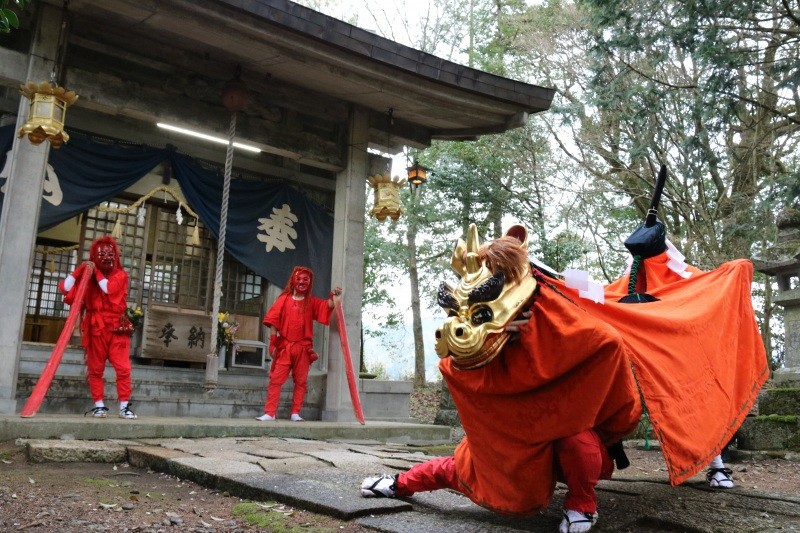 八頭町の麒麟獅子舞と神社周辺の観光スポット特集