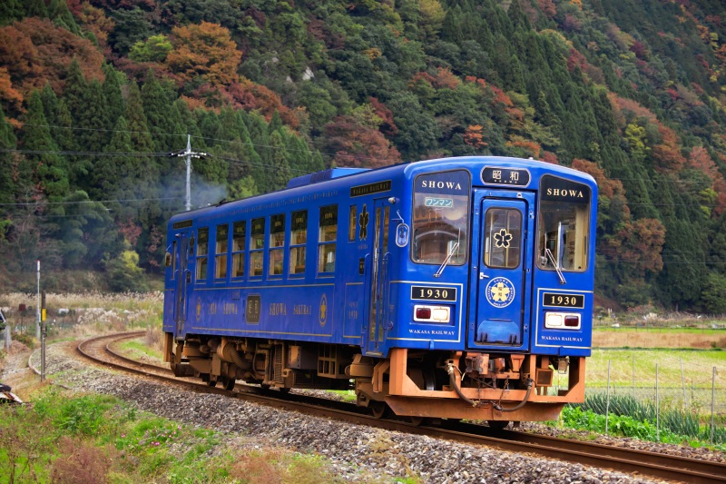 ローカル鉄道「若桜鉄道」で若桜駅へ