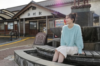 浜村温泉　浜村駅の足湯