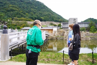 鳥取城跡 石垣探検